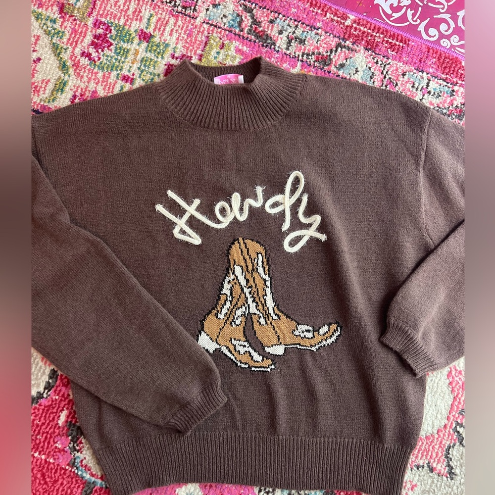NWOT Howdy Sweater
